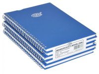 FIS FSMNA52QSB Spiral Binding 2QR Manuscript Book - A5, 96 Sheets (Pack of 5)