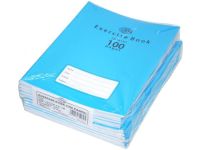 FIS FSEBP100N Plain Exercise Book - 16.5 x 21cm, 100 Pages (Pack of 12)