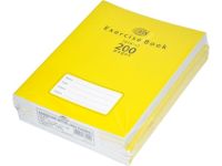 FIS FSEBP200N Exercise Book Plain - 16.5 x 21cm, 200 Pages (Pack of 6)