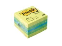 3M 2051-L Post-it Notes Cube - 2" x 2", Assorted Color, 400 Sheets/Cube