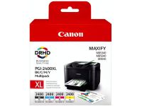Canon PGI-2400XL High Yield BK/C/M/Y Multipack Ink Cartridge 
