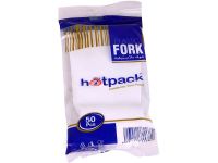 Hotpack PFHDW6 Heavy Duty Plastic Fork - White, 50 Forks x 20 Packs 