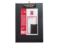Deli 38154B Double PVC Clip Board - A4, Black