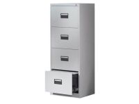 MAZ MF 0240 4D Filing Cabinet - 4 Drawers, 1320(H) x 460(W) x 620(D)mm, Grey