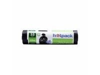 Hotpack Heavy Duty Garbage Bag - 55 Gallon, Large, 80 x 110cm, 15 Pieces/Roll