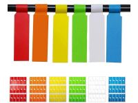 Cable Labels, DELFINO Multi Color Self Adhesive Cable Labels Waterproof Color Tear Resistant Label Stickers - 180pcs