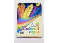 A4 Size 80gSM Colored Paper (Rainbow Color, 100 Sheets)
