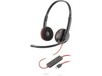 Plantronics Blackwire  C3220 USB-C, Wired Dual-Ear (Stereo), Headset with Boom Mic 