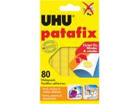 UHU Patafix Removable & Reusable Adhesive Pads, 80 Yellow