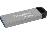 Kingston DataTraveler Kyson USB-Stick USB3.2, 128GB - mit stilvollem, kappenlosem Metallgehäuse