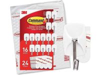 Command 17067-12ES Small Wire Value Pack, White, 12 Hooks, 20 Strips