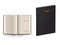 730.22 Weekly Diary 2022 - PVC Soft Cover, L/O 21 x 26cm, Black