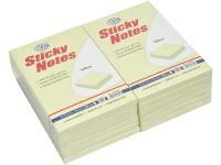 FIS FSPO64N Sticky Notes - 6" x 4", Yellow, 100 Sheets x (12 Pads / Pack)