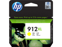HP 912XL High Yield Original Ink Cartridge, Yellow (3YL83AE)