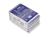 FIS FSNB74105SB "Tower" Single Ruled Spiral Notebook - A7, 60 Sheets (Pack of 10)