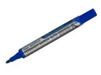 Pentel NLF50 Maxiflo Broad Tip Permanent Marker - 4.5mm Tip, Blue (Pack of 12)