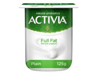 Activia Stirred Yoghurt Full Fat Plain, 125 Grams