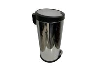 AKC SS07-27 Stainless Steel Slow Motion Bin with Pedal, 27 Liters - 61 x 29 cm