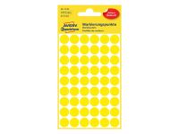 Avery 3144 Permanent Dot Stickers - 12mm(D), Yellow, 270 Labels / 5 Pages
