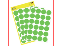 Avery 3174 Permanent Dot Stickers - 18mm, Light Green, 96 Labels