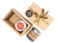 Gift Pack of 2 Mason Jar Cakes (Toasted Almond & Macaron Brownie + Brownie Madness Cakes)