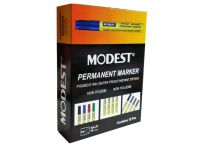 Modest MS 820 BL Fine Point Permanent Marker, Blue (Pack of 12)