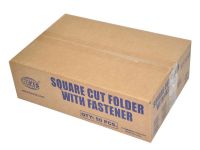 FIS FSFF7FBL Square Cut Folder with Fastener - F/S, Blue (Pack of 50)