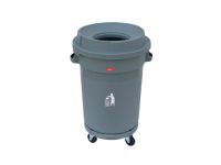 Brooks BKS OPN 790 Plastic Waste Drum with Wheel Base, 80 Liter