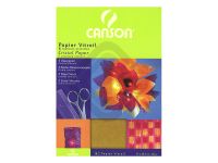Canson 20099-2700 Stained Glass Paper - 40gsm, Assorted Color, 5 Sheets