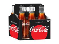 Coca Cola Zero - 250ml Glass Bottle (Pack of 6)