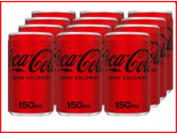 Coca-Cola Zero Soft Drink Can 150ml (Pack of 30)