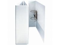 FIS FSBF8A4PWHF PP Lever Arch File Folder with Slide-in Plate, 8cm, A4 Size, White