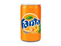 Fanta Orange Flavoured Carbonated Soft Drink - 150ml Can