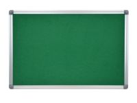 Modest CBF1224GN Cork + Fabric Board with Aluminium Frame - 120 x 240cm, Green