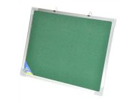 FIS FSGNF90150GR Fabric Board with Aluminium Frame - 90 x 150cm, Green