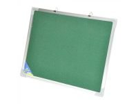 FIS FSGNF60X90 Cork + Fabric Board with Aluminium Frame - 60 x 90cm, Green