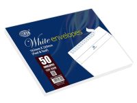 FIS FSWE1026P50 Peel & Seal White Envelope - 100gsm, 162 x 229mm C5 (Pack of 50)