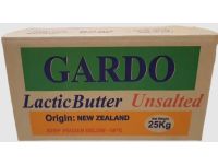 Gardo Unsalted Lactic Butter - Origin: New Zealand, 25Kg