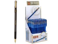 Unimax GiGiS G-Gold Ball Point Pen - 0.7mm Tip, Black (Pack of 50)