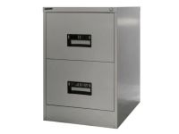Hadid  Filing Cabinet - 730(H) x 460(W) x 620mm(D), 2 Drawers, Grey 7035