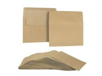 Hispapel Brown Glued Envelope - 4" x 3" (Pack of 1000)