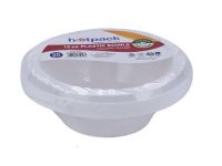 Hotpack White Plastic Bowls, 12Oz (Pack of 25)