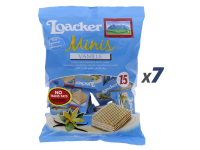 Loacker LK3554 Minis Vanille Wafers - 150 Grams/Pack x (Box of 7)