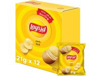Lay's Salted Chips, 21 Grams x (Pack of 12)