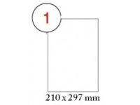 FIS FSLA1-100 Multi-Purpose Label , A4 -210x297 mm, White (Box of 100) - Duplicate