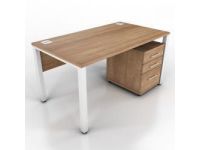 MAZ MF 05675 Office Desk with 3 Drawers - MDF Melamine Wood, 160 x 75 x 75cm