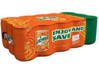 Mirinda Orange Carbonated Soft Drink Mini Can - 155ml (Pack of 15)