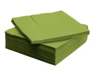 FANTASTISK Medium Size Paper Napkin - 40 x 40cm, Green (Pack of 50)