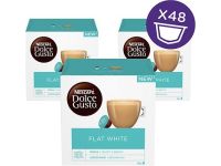 Nescafe Dolce Gusto Flat White Coffee, 3 x 16 Capsules (48 Cups)