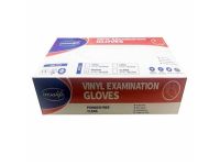 Gesalife Vinyl Examination Gloves, Powder Free - Clear, Medium Size (Pack of 100pcs) 